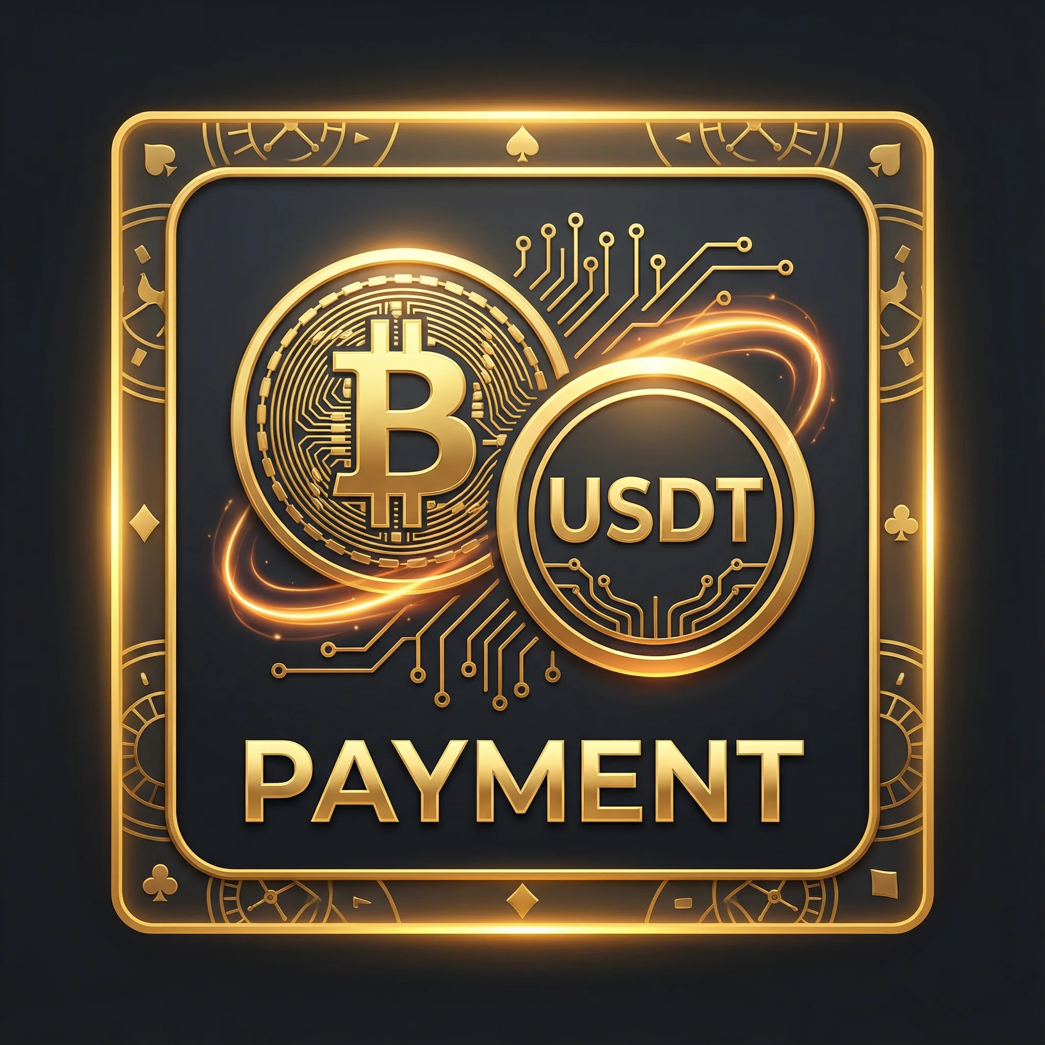 Pago con Bitcoin y USDT en casino